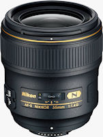 Nikon's AF-S NIKKOR 35mm f/1.4G lens. Photo provided by Nikon Inc.