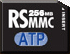 ATP's 256MB RS-MMC card. Courtesy of ATP, with modifications by Michael R. Tomkins.