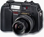 Olympus' C-5050Z digital camera. Courtesy of Olympus Europe, with modifications by Michael R. Tomkins.