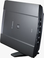The 4,800 dpi CanoScan LiDE 210 scanner can be side-mounted to save space. Photo provided by Canon USA Inc.