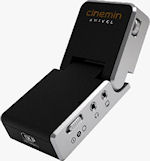 The Cinemin Swivel pico projector. Photo provided by Wowwee.