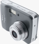 Nikon's Coolpix L2 digital camera. Courtesy of Nikon, with modifications by Michael R. Tomkins.