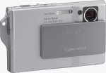 Sony's Cyber-shot DSC-T7 digital camera. Courtesy of Sony, with modifications by Michael R. Tomkins.