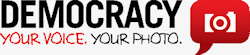 The Democracy Photo Challenge logo. Click here to visit the Democracy Photo Challenge website!