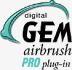 Kodak's DIGITAL GEM Airbrush Professional plug-in logo. Courtesy of Kodak, with modifications by Michael R. Tomkins.