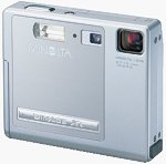 Minolta's DiMAGE Xi digital camera. Courtesy of Minolta, with modifications by Michael R. Tomkins.