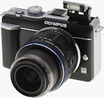 Olympus' E-PL1 digital camera. Copyright &copy; 2010, Imaging Resource. All rights reserved.