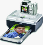Kodak's EasyShare Z740 digital camera on the EasyShare Printer Dock Series 3. Courtesy of Eastman Kodak Co., with modifications by Michael R. Tomkins.