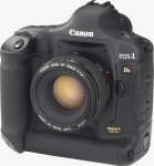 Canon's EOS-1Ds Mark II digital SLR. Courtesy of Canon, with modifications by Michael R. Tomkins.