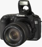 Canon's EOS-20D digital SLR. Courtesy of Canon, with modifications by Michael R. Tomkins.