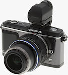 Olympus' E-P2 digital camera. Copyright  2009, Imaging Resource.