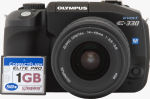 Olympus' EVOLT E330 digital camera. Copyright © 2006, The Imaging Resource. All rights reserved.