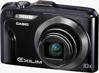 Casio's EXILIM Hi-Zoom EX-H20G digital camera. Photo provided by Casio America, Inc.