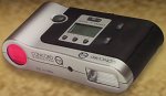 Concord's Eye-Q 3X digital camera, front left quarter view. Courtesy of Concord Camera Corp.