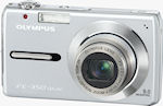 Olympus' FE-350 digital camera. Courtesy of Olympus, with modifications by Michael R. Tomkins.