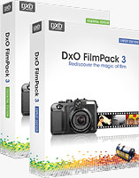 DxO's FilmPack 3, simulating an Ilford black-and-white film. Screenshot provided by DxO Labs.