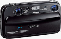Fujifilm's FinePix REAL 3D W3 digital camera. Photo provided by Fujifilm North America Corp.