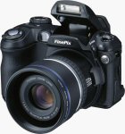 Fuji's FinePix S5000 digital camera. Courtesy of Fuji, with modifications by Michael R. Tomkins.