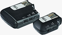 The PocketWizard MiniTT1 Transmitter and FlexTT5 Transceiver. Photo provided by PocketWizard.