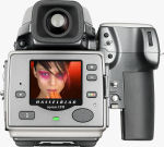 Hasselblad's H2 camera with Ixpress CFH digital back. Courtesy of Hasselblad, with modifications by Michael R. Tomkins.
