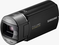 Samsung's HMX-Q10 camcorder. Photo provided by Samsung Electronics Co. Ltd.