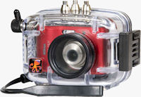 Nikon's Coolpix L18 digital camera in an Ikelite underwater housing. Photo provided by Ikelite Underwater Systems.