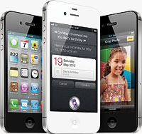 Apple's iPhone 4S smartphone. Image provided by Apple Inc.