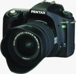 Pentax's *ist DS digital camera. Courtesy of Pentax, with modifications by Michael R. Tomkins.