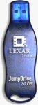 Lexar's Jumpdrive 2.0 USB flash drive. Courtesy of Lexar, with modifications by Michael R. Tomkins.