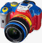 The Pentax K-x Korejanai Robot Model kit, showing off the 'face' markings. Photo provided by Hoya Corp.