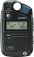 The Sekonic L-308DC DigiCineMate light meter. Photo provided by Sekonic Corp.