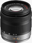 The LUMIX G VARIO 14-42mm/F3.5-5.6 ASPH/MEGA O.I.S. lens. Photo provided by Panasonic Consumer Electronics Co.
