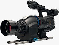 Redrock Indie Bundle with Canon XF305 high definition camcorder and Carl Zeiss lens. Photo provided by Redrock Microsystems, LLC.