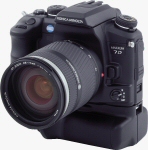 Konica Minolta's Maxxum 7 Digital. Courtesy of Konica Minolta, with modifications by Michael R. Tomkins.