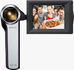 The MHS-CM5 with LCD display swivelled to face forwards. Photo provided by Sony Electronics Inc.