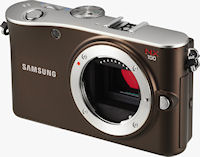 Samsung's NX100 digital camera. Photo provided by Samsung Electronics Co. Ltd.
