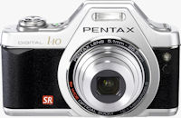 Pentax's Optio I-10 Classic Silver. Photo provided by Hoya Corp.