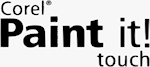Corel's Paint It! Touch logo. Click here to visit the Corel Paint It! Touch website!