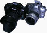 Pentax's *ist D digital SLR. Copyright © 2003, The Imaging Resource. All rights reserved.