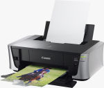 Canon's PIXMA iP3500 photo printer. Courtesy of Canon, with modifications by Michael R. Tomkins.