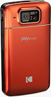 Orange version of the Kodak PlayTouch video camera. Photo provided by Eastman Kodak Co.