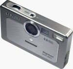 Samsung's Digimax U-CA 401 digital camera. Copyright © 2004, The Imaging Resource. All rights reserved.