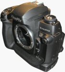 Fujifilm's FinePix S3 Pro digital SLR. Copyright © 2004, The Imaging Resource. All rights reserved.