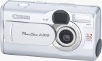 Canon's PowerShot A300 digital camera. Courtesy of Canon, with modifications by Michael R. Tomkins.