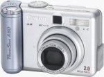 Canon's PowerShot A60 digital camera. Courtesy of Canon, with modifications by Michael R. Tomkins.