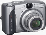 Canon's PowerShot A710 digital camera. Courtesy of Canon, with modifications by Michael R. Tomkins.