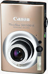 Canon's PowerShot SD1100 IS digital camera. Courtesy of Canon, with modifications by Michael R. Tomkins.