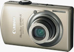 Canon's PowerShot SD880 IS digital camera. Courtesy of Canon, with modifications by Michael R. Tomkins.