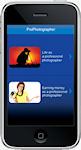 The Institute of Professional Photography's ProPhoto iPhone app. Photo provided by the Institute of Professional Photography.