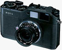 Epson's R-D1s digital rangefinder. Courtesy of Epson, with modifications by Michael R. Tomkins.